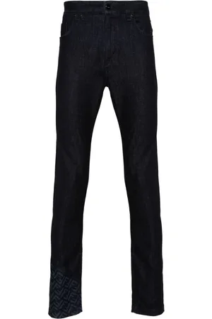 Fendi FF-print-detail jeans