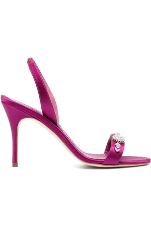 Manolo Blahnik 90mm Lamisan slingback sandals