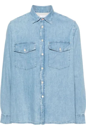 Paul Smith Denim patch-pocket shirt
