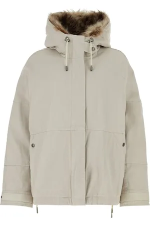YVES SALOMON Fur-trimmed hood puffer jacket