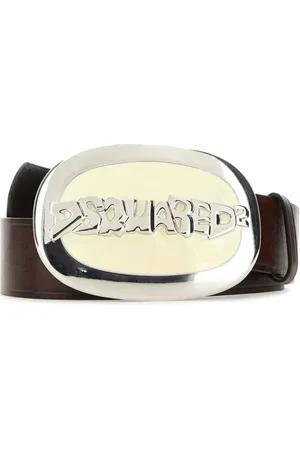 Dsquared2 Logo-buckle leather belt