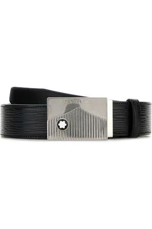 Montblanc Logo-plaque leather belt