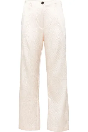 FORTE FORTE Patterned straight trousers