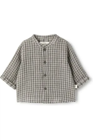 TEDDY & MINOU Grid-pattern shirt