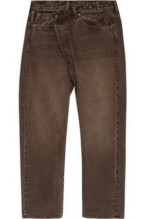 R13 Off-centre boyfriend jeans