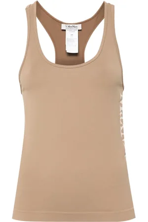 Max Mara Fortuna logo-jacquard tank top