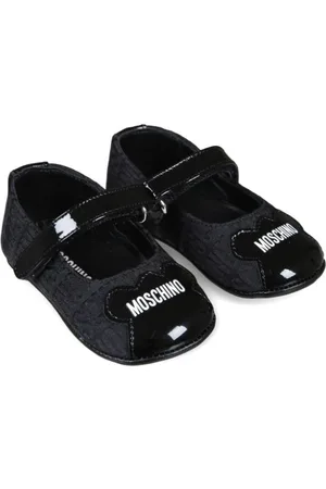 Moschino Logo-jacquard ballerina shoes
