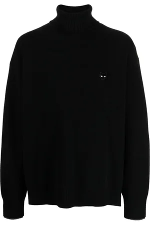 SONGZIO Panther-embroidered high-neck jumper