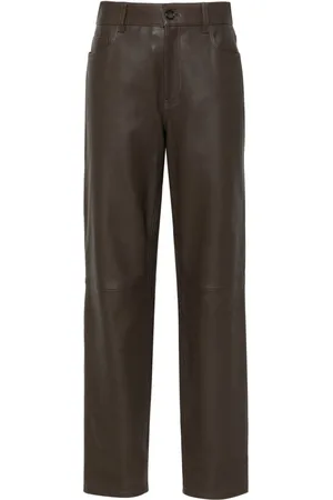 Totême Five-pocket leather trousers