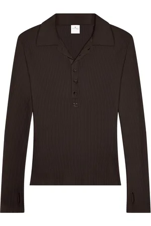 Courrèges Cootn-wool blend polo
