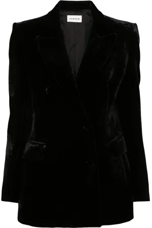 P.A.R.O.S.H. Velvet double-breasted blazer