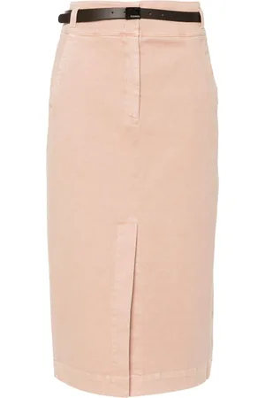 PESERICO SIGN Belted midi skirt