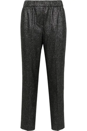 PESERICO SIGN Lurex tweed trousers