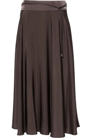 PESERICO SIGN Belted midi skirt