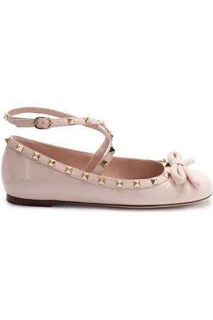 VALENTINO GARAVANI Rockstud-embellished ballerina shoes