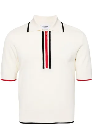 Thom Browne RWB-stripe polo shirt