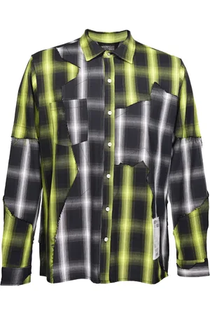 MOSTLY HEARD RARELY SEEN Cut-up plaid shirt