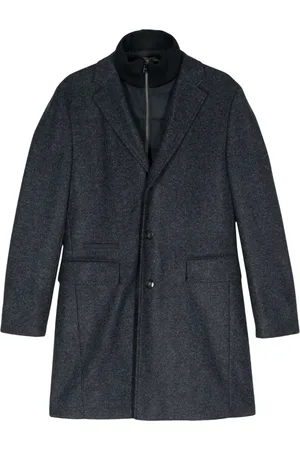 HUGO BOSS Herringbone layered coat