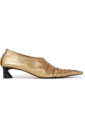 Stella McCartney Elsa 40mm metallic-finish pumps