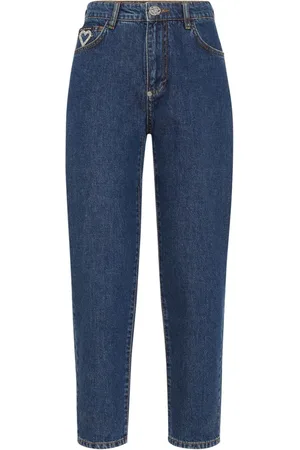 Philipp Plein Heart crystal-embellished tapered jeans