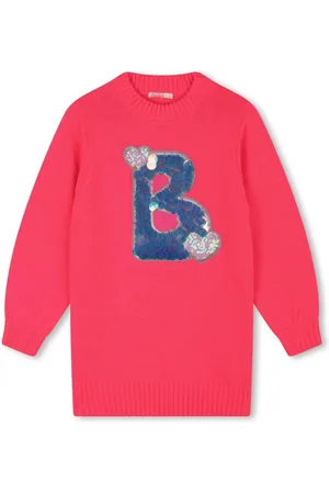 Billieblush Sequin-embellished knitted dress
