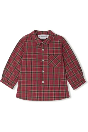 BONPOINT Malo plaid shirt