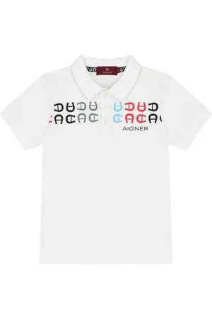 Aigner Logo-print cotton polo shirt