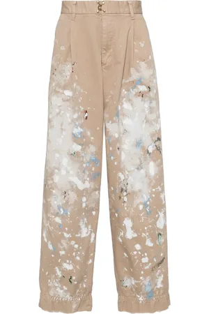 Kolor Paint-splattered straight-leg trousers