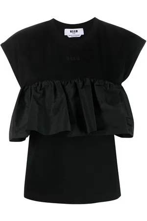 Msgm Ruffled-panel T-shirt