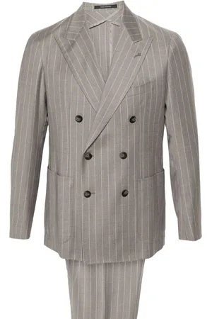 TAGLIATORE Striped double-breasted suit