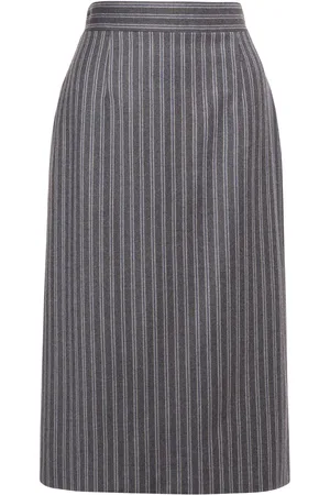Alberta Ferretti Striped midi skirt