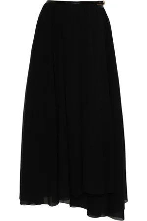 Serafini Belted midi skirt