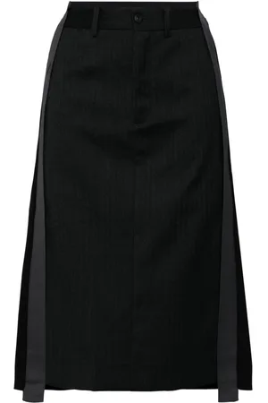 JNBY H-shaped deconstructed midi skirt