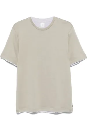 ELEVENTY Contrasting-border T-shirt