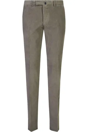 Incotex Logo-tag corduroy trousers