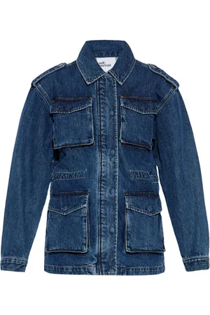Self-Portrait Multiple-pockets denim jacket