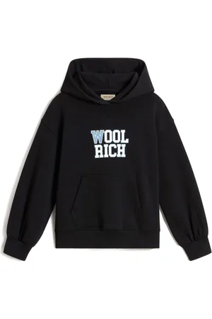 Woolrich Puff-sleeve cotton hoodie