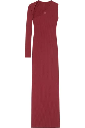 Courrèges Slash ribbed knit dress