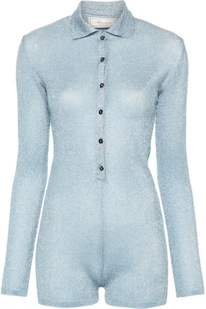 BLUMARINE Lurex knit jumpsuit