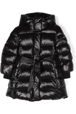 MONNALISA Logo-lettering belted coat