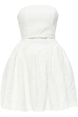 Self-Portrait Bandeau-style lace mini dress