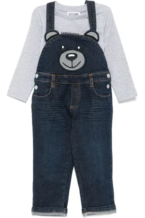 Moschino Bear-motif dungarees