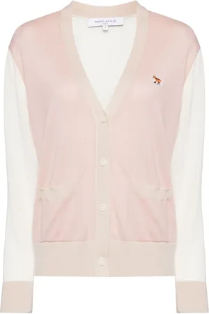 Maison Kitsuné Embroidered logo cardigans
