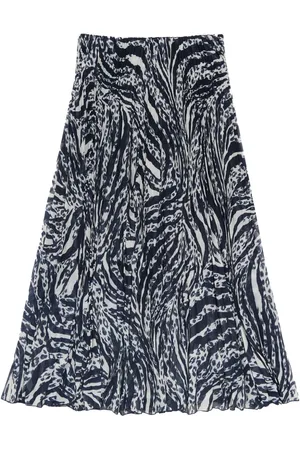 Bimba y Lola Zebra-print midi skirt