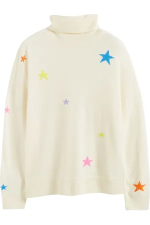 Chinti & Parker Star-intarsia roll-neck jumper