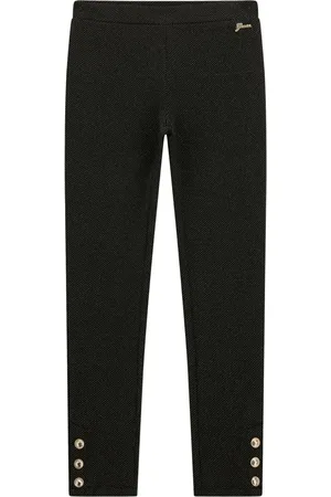 Guess Logo-plaque tapered trousers
