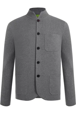 SHANGHAI TANG Logo-embroidered shirt jacket