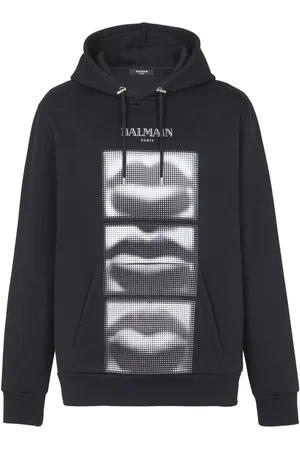 Balmain Lips print hoodie
