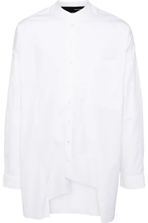 ISABEL BENENATO Asymmetric cotton shirt