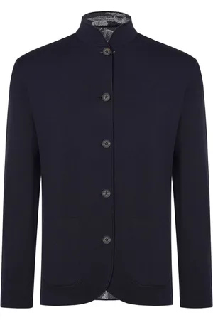 SHANGHAI TANG Reversible jacquard blazer